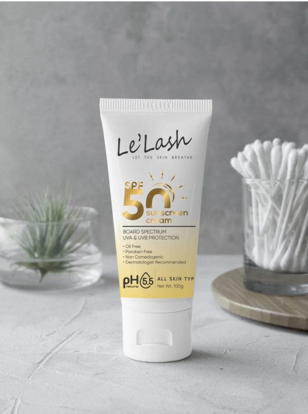 Le’Lash SPF 50 Sunscreen: Ultimate Skin Protection